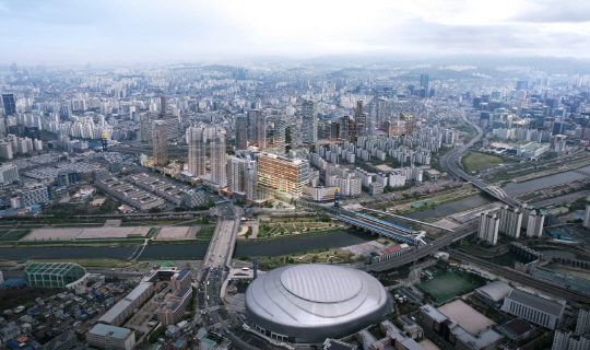'오브코스 구로' 광역조감도.<포스코이앤씨 제공>